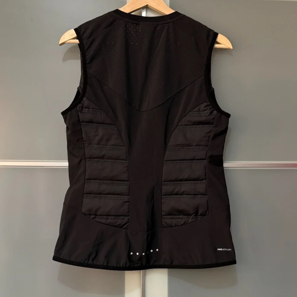 Nike Aeroloft Womens Small Down Packable Running Vest Black - Picture 4 of 7